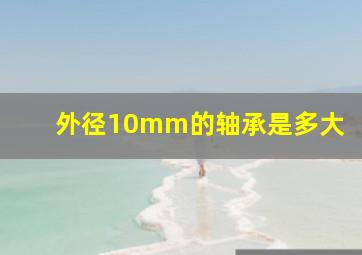 外径10mm的轴承是多大