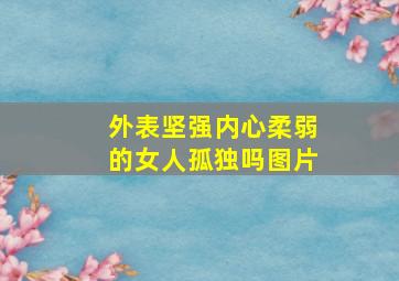 外表坚强内心柔弱的女人孤独吗图片