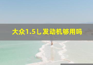 大众1.5乚发动机够用吗