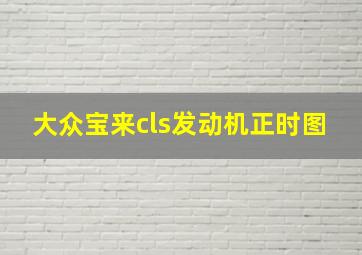 大众宝来cls发动机正时图