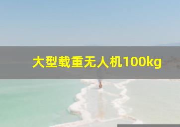 大型载重无人机100kg