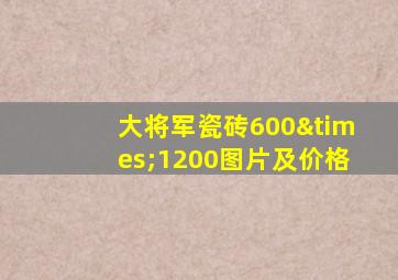 大将军瓷砖600×1200图片及价格