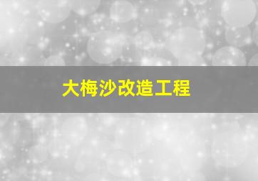 大梅沙改造工程