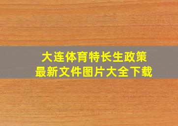 大连体育特长生政策最新文件图片大全下载