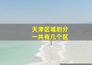 天津区域划分一共有几个区