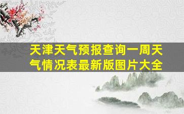 天津天气预报查询一周天气情况表最新版图片大全