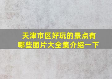 天津市区好玩的景点有哪些图片大全集介绍一下