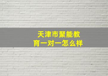 天津市聚能教育一对一怎么样