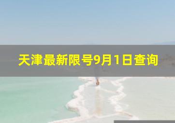 天津最新限号9月1日查询