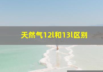 天然气12l和13l区别