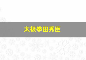 太极拳田秀臣