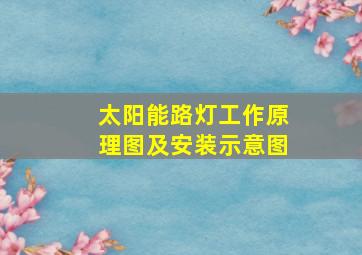 太阳能路灯工作原理图及安装示意图