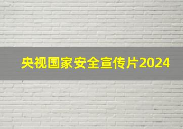 央视国家安全宣传片2024