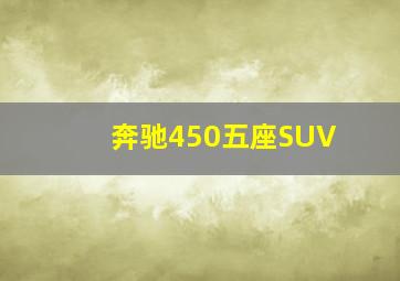 奔驰450五座SUV