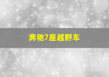 奔驰7座越野车