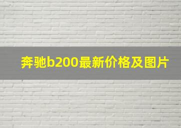 奔驰b200最新价格及图片