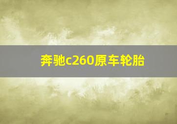 奔驰c260原车轮胎