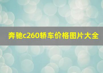 奔驰c260轿车价格图片大全