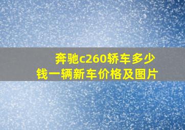 奔驰c260轿车多少钱一辆新车价格及图片