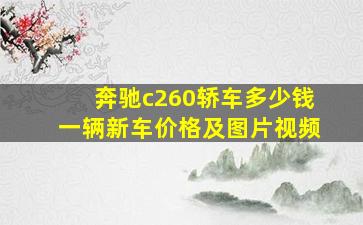 奔驰c260轿车多少钱一辆新车价格及图片视频