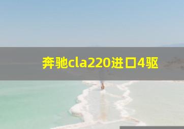 奔驰cla220进口4驱