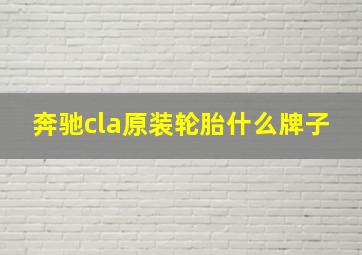 奔驰cla原装轮胎什么牌子