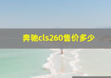 奔驰cls260售价多少