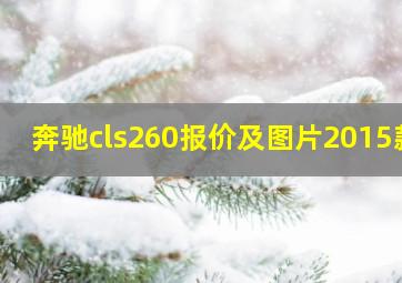 奔驰cls260报价及图片2015款