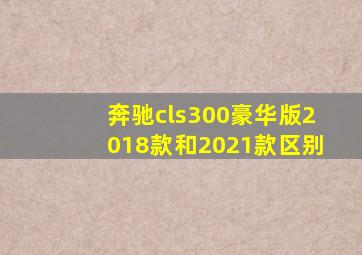 奔驰cls300豪华版2018款和2021款区别