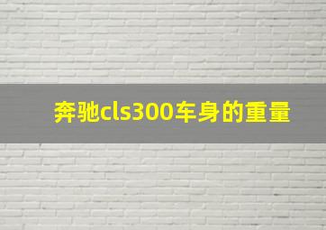 奔驰cls300车身的重量