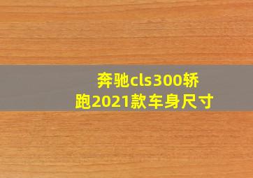 奔驰cls300轿跑2021款车身尺寸