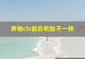 奔驰cls前后轮胎不一样