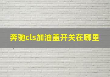 奔驰cls加油盖开关在哪里