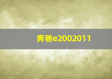 奔驰e2002011