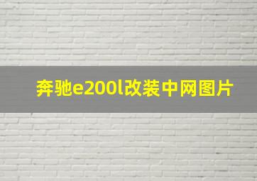 奔驰e200l改装中网图片