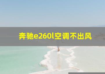 奔驰e260l空调不出风