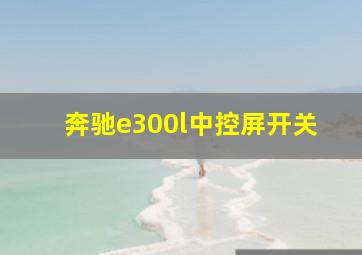 奔驰e300l中控屏开关