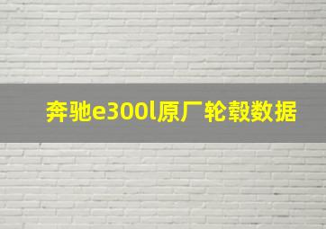 奔驰e300l原厂轮毂数据