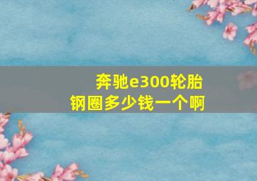 奔驰e300轮胎钢圈多少钱一个啊