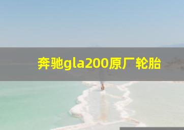 奔驰gla200原厂轮胎