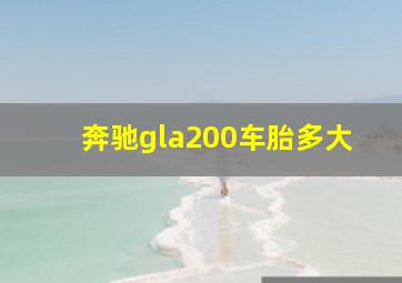 奔驰gla200车胎多大