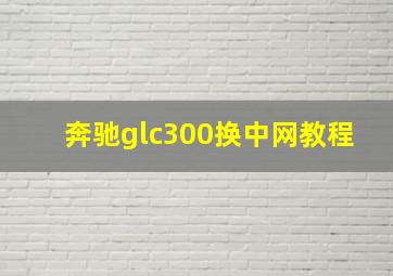 奔驰glc300换中网教程