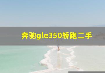 奔驰gle350轿跑二手