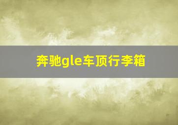 奔驰gle车顶行李箱