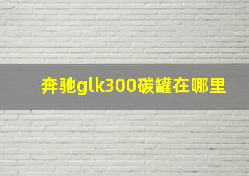 奔驰glk300碳罐在哪里