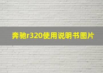 奔驰r320使用说明书图片