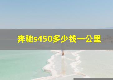 奔驰s450多少钱一公里