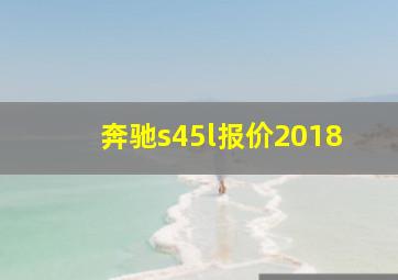 奔驰s45l报价2018