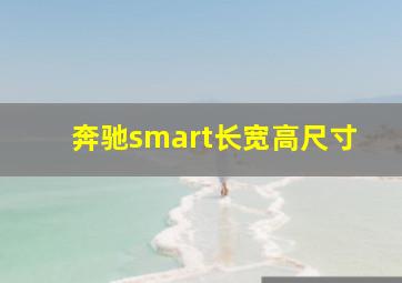 奔驰smart长宽高尺寸