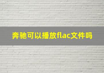 奔驰可以播放flac文件吗